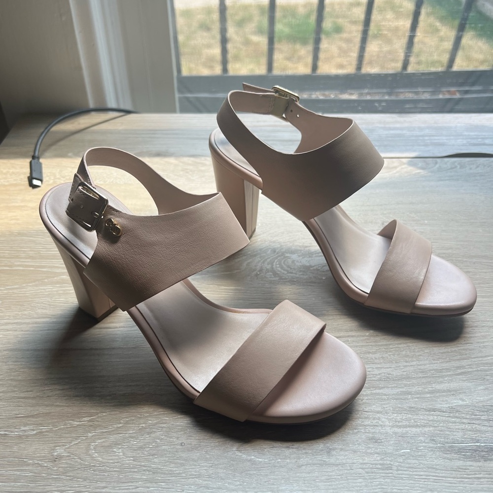Cole Haan 3inch block heel in soft pink & never worn before